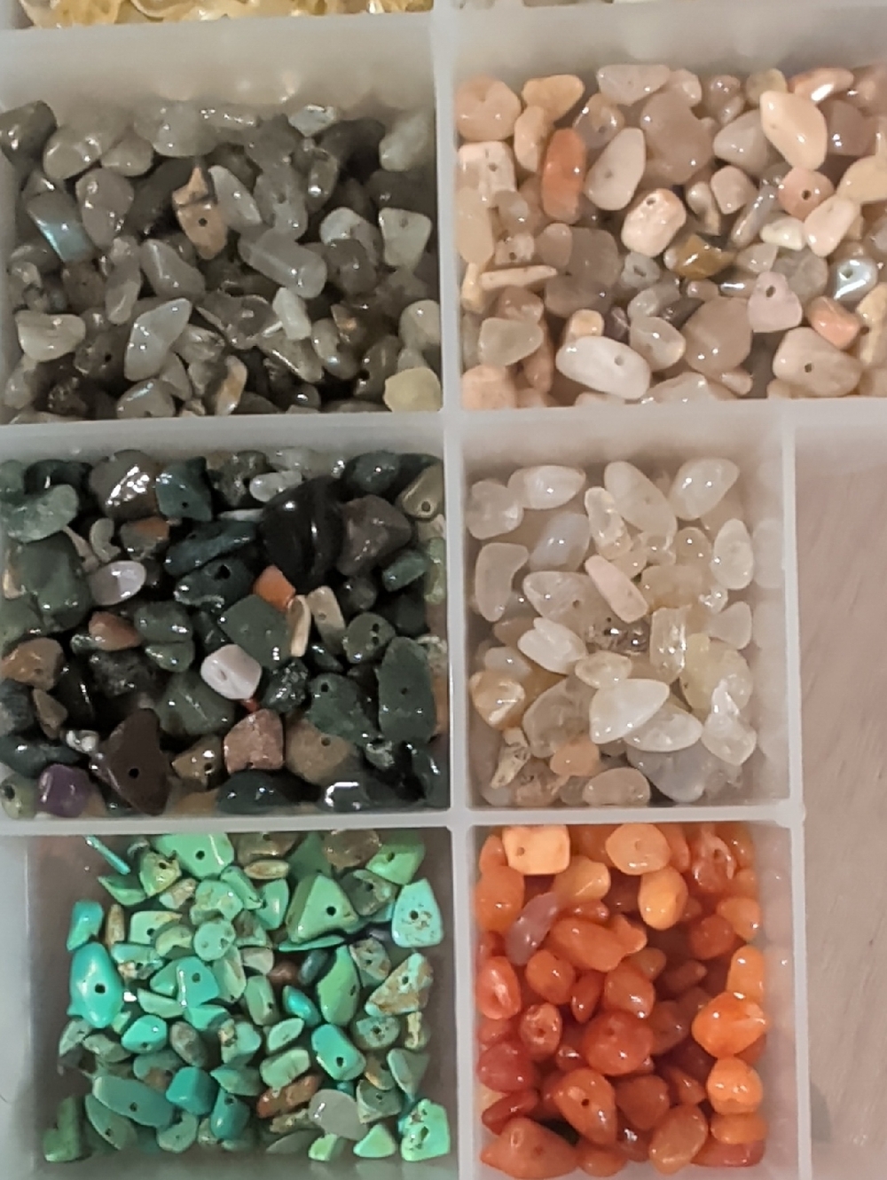 Semi-precious Stone Chip Beads: Amethyst Fluorite Unikite Labradite & Much More! - Picture 8 of 16